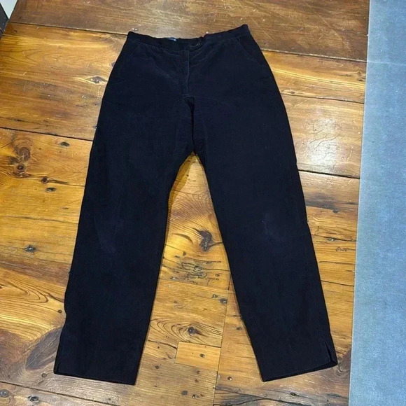 Faconnable women’s navy corduroy trouser pants size 12 - Picture 1 of 8